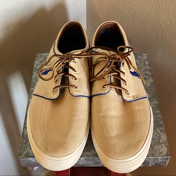 Ralph Lauren Polo Tan Faxon Sneakers - Picture 2 of 8